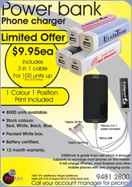 USB battery recharge Specials!